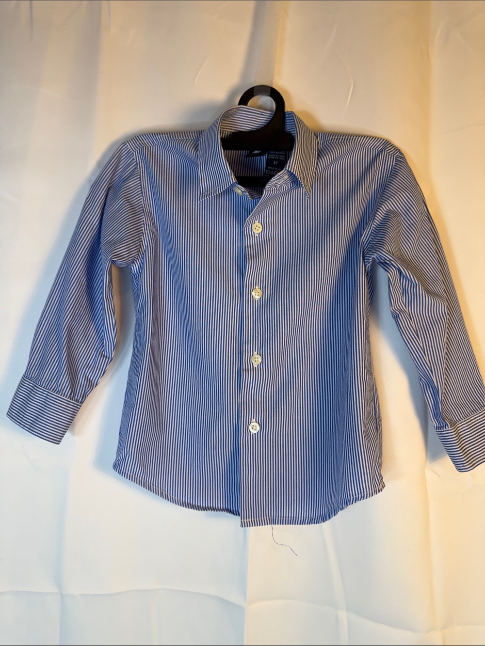 Nautica Boys Blue & White Striped Button-Down Shirt